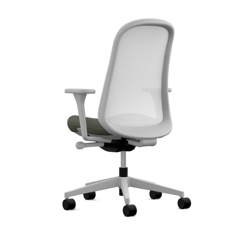 Lino - office chair on casters, green upholstery, on casters, ZGF45-4