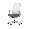 Lino - office chair on casters, green upholstery, on casters, ZGF45-6