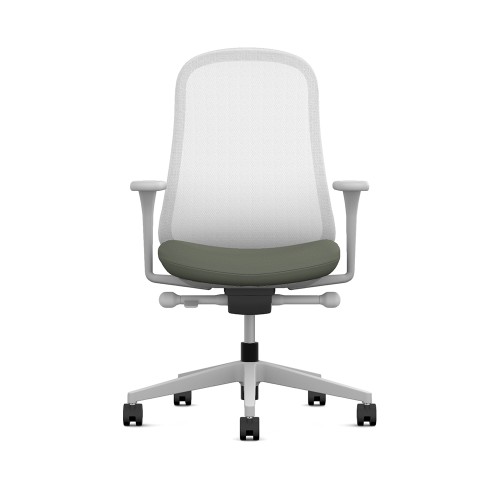 Lino - office chair on casters, green upholstery, on casters, ZGF45-7