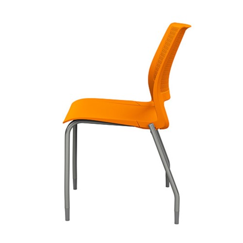 Lumin Short Term Work Chair by SitOnIt 4 Legged Orange-3