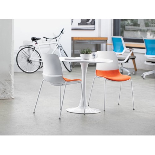 SitOnIt Mika Wire Rod Multipurpose Stackable Chair in White-6