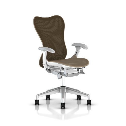 Mirra 2 office chair, on castors, cappuccino color