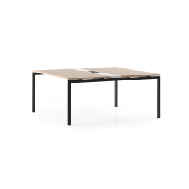 Conference table NOVA by Narbutas in sand ash colour with dimensions 140x164x64 cm