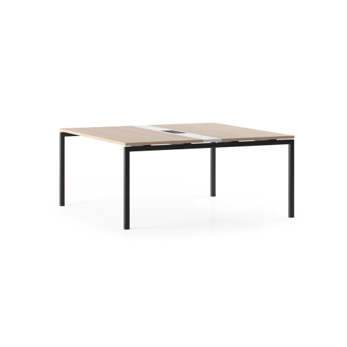 Conference table NOVA by Narbutas in sand ash colour with dimensions 140x164x64 cm