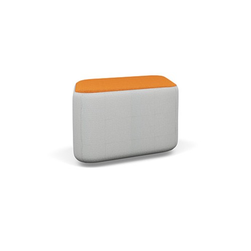 SitOnIt Nano Diamond Modular Lounge Ottoman in Grey-Orange-4