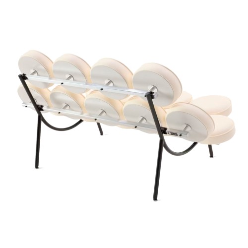 Nelson Marshmallow Sofa - Living Room Sofa, Leather - White, NX01-2