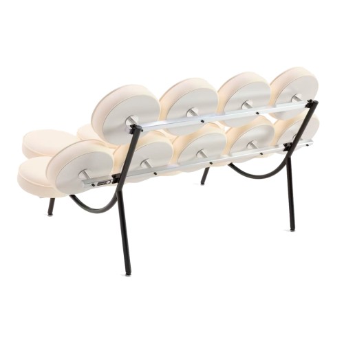 Nelson Marshmallow Sofa - Living Room Sofa, Leather - White, NX01-4