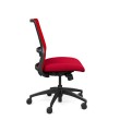 Novo chair by SitOnIt for working from home, red upholstery, black frame, on wheels-1