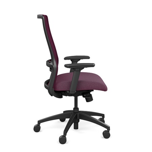 Novo Office Chair by SitOnIt with High Back, Mesh and Seat in Purple, on Casters-1