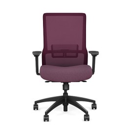 Office chair on castors Novo from SitOnIt, purple color