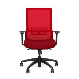Office chair on castors Novo from SitOnIt, red color