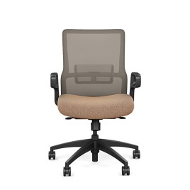 Office chair on castors Novo from SitOnIt, brown color