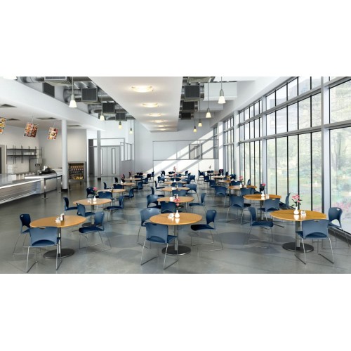 OnCall Guest Chair by SitOnIt in Yellow with Upholstered Seat and Back-5