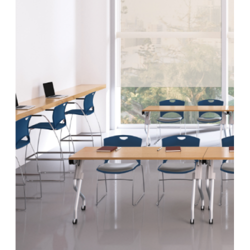 OnCall Guest Chair by SitOnIt in Yellow with Upholstered Seat and Back-6