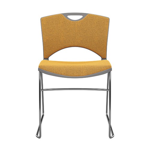 OnCall Guest Chair by SitOnIt in Yellow with Upholstered Seat and Back-4
