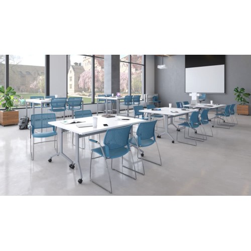 SitOnIt Orbix Multifunctional Short-Term Work Chair in Red-6