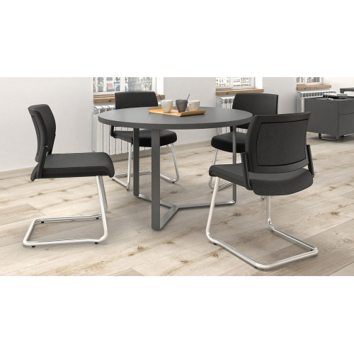 Conference table PLANA by Narbutas in ash color with dimensions 420x120x75 cm-2