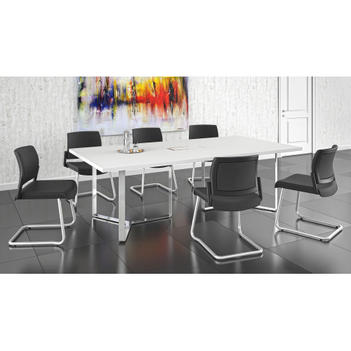 Conference table PLANA by Narbutas in ash color with dimensions 420x120x75 cm-3
