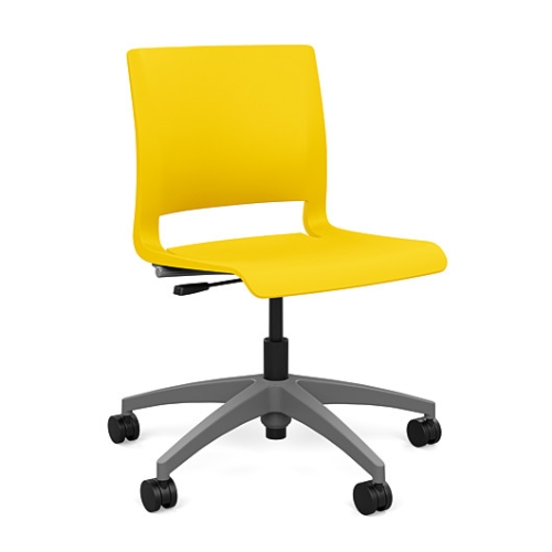 Rio Light Duty Stool by SitOnIt in Yellow-1
