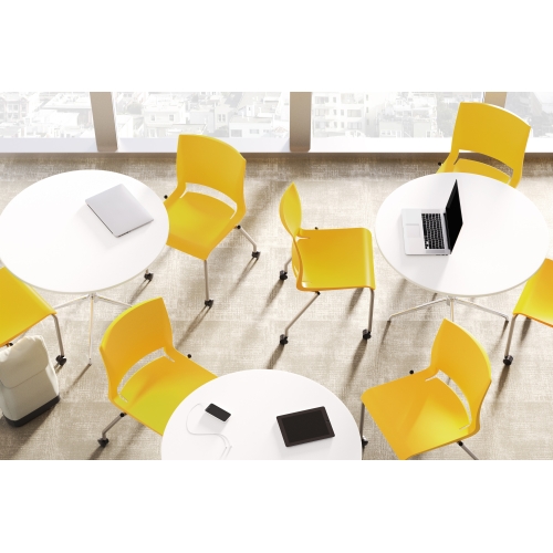 Rio Light Duty Stool by SitOnIt in Yellow-7