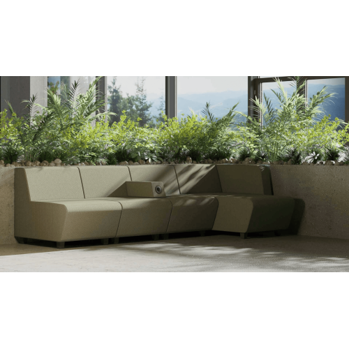 Relax seat with backrest SOFT ROCK from Narbutas in light grey with dimensions 60x80x69 cm and backrest height 40 cm-3