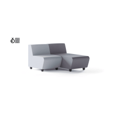 Relax seat with backrest SOFT ROCK from Narbutas in light grey with dimensions 60x80x69 cm and backrest height 40 cm