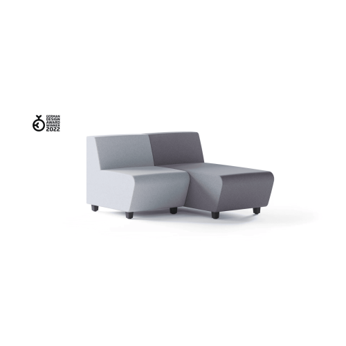 Relax seat with backrest SOFT ROCK from Narbutas in light grey with dimensions 60x80x69 cm and backrest height 40 cm