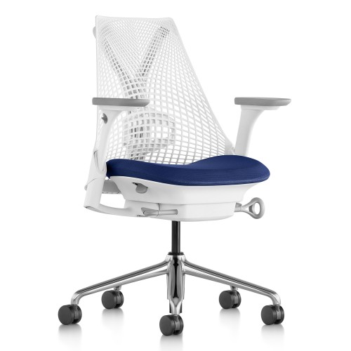 Sayl Chair White Blue