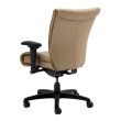 SitOnIt Glove executive chair with Midback, back and seat material - sand-colored fabric, black frame, on wheels-1