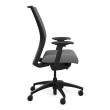 SitOnIt Amplify executive chair with highback, mesh back, grey fabric seat, black frame, on wheels-2