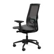 Focus 2.0 Executive Chair by SitOnIt with high back, back material - mesh, seat - gray fabric, black frame, on wheels-3