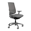 Focus 2.0 Executive Chair by SitOnIt with high back, back material - mesh, seat - gray fabric, gray frame, on wheels-1