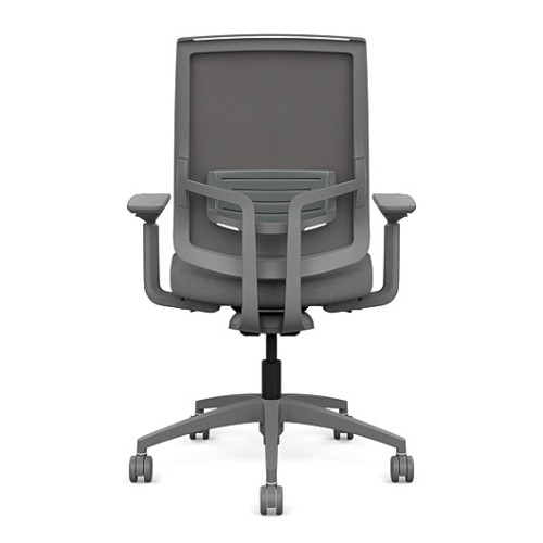 Focus 2.0 Executive Chair by SitOnIt with high back, back material - mesh, seat - gray fabric, gray frame, on wheels-2