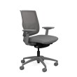 Focus 2.0 Executive Chair by SitOnIt with Midback, Backrest Material - Mesh, Seat - Gray Fabric, Gray Frame, on Casters-1