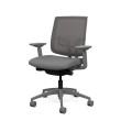 Focus 2.0 Executive Chair by SitOnIt with Midback, Backrest Material - Mesh, Seat - Gray Fabric, Gray Frame, on Casters-4