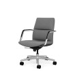 SitOnIt Sephen Executive Chair with Low Backrest, Backrest and Seat Material - Gray Fabric, on Casters-4