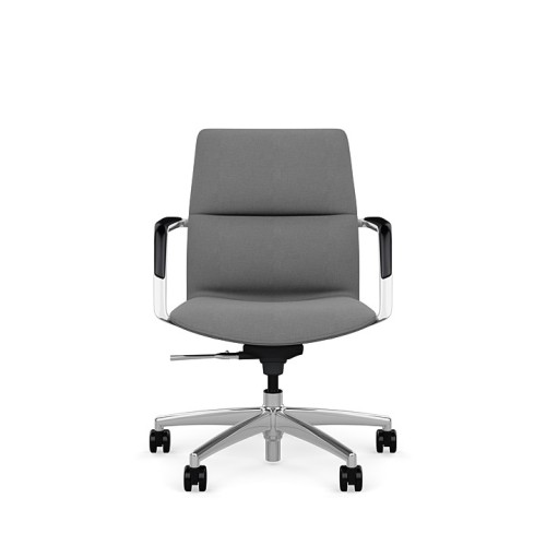 SitOnIt Sephen Executive Chair with Low Backrest, Backrest and Seat Material - Gray Fabric, on Casters