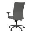 SitOnIt Sona executive chair with knitted backrest, backrest material - grey knitted fabric, seats material - grey fabric, grey frame, on wheels-3