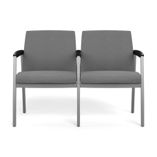 SitOnIt Kindl Two Seater Guest Chair in Gray