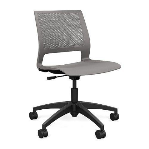 SitOnIt Lumin Short Term Work Chair in Grey-1