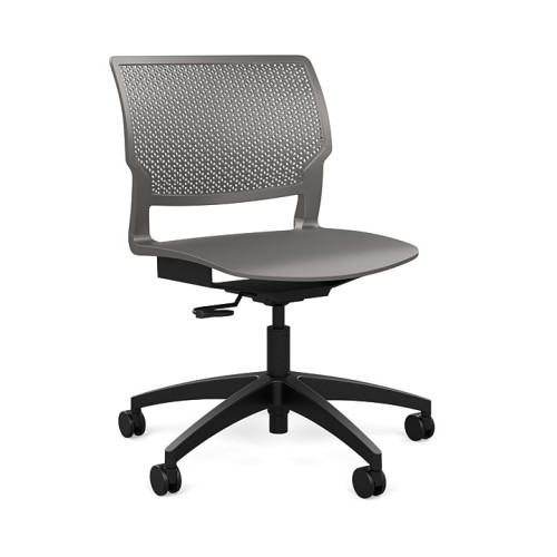 SitOnIt Orbix Short Term Work Chair in Grey-1