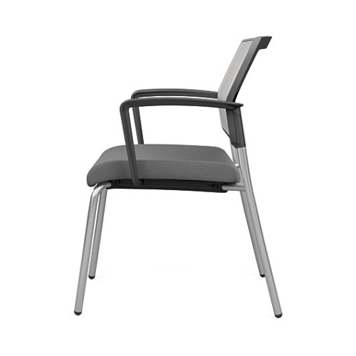 SitOnIt Focus Side Multipurpose 4 Legged Chair in Gray-4