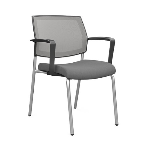 SitOnIt Focus Side Multipurpose 4 Legged Chair in Gray-1