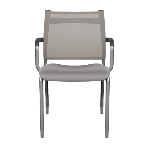 Wit Side 4 Legged Office and Guest Chair by SitOnIt in Grey
