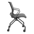 Movi folding chair by SitOnIt in gray with mesh backrest-2