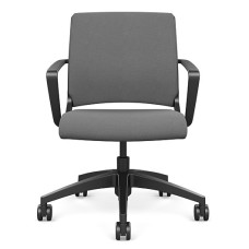 Movi chair by SitOnIt for daily work in grey with upholstered back