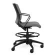 SitOnIt Movi Work Chair in Grey with Upholstered Back-2
