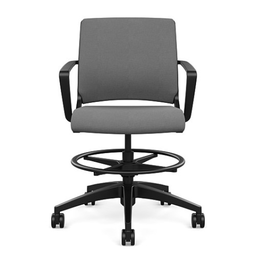 SitOnIt Movi Work Chair in Grey with Upholstered Back