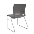 SitOnIt Rio Multipurpose Stackable Chair in Gray with Padded Seat and Back-3