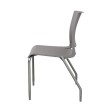 SitOnIt Rio Multipurpose Stackable 4 Leg Chair in Gray-4